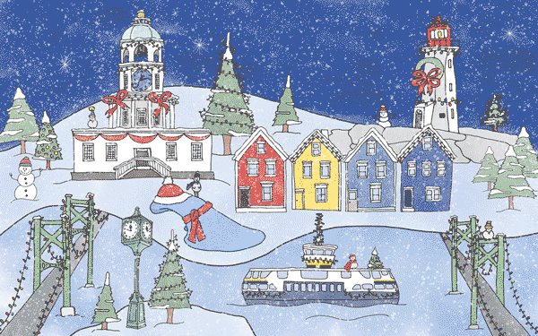 Halifax Holiday Illustration