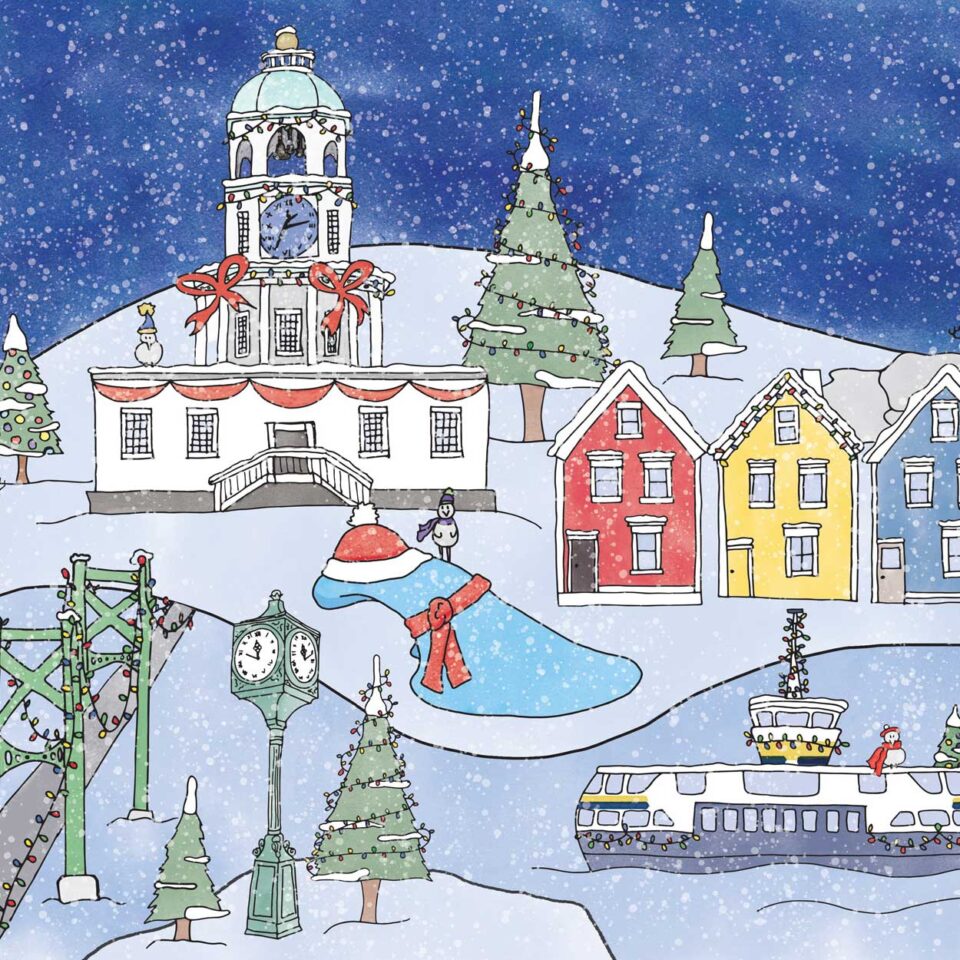 Halifax Holiday Illustration